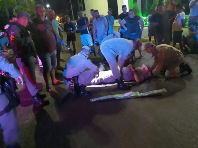 NOBRES: Bombeiro é atropelado por motocicleta e sofre fraturas 