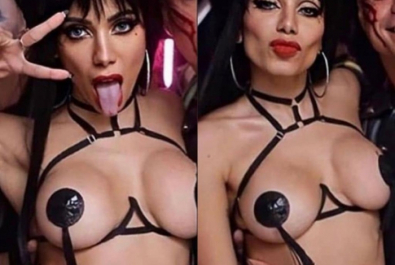 Anitta é traída por sua fantasia de Halloween