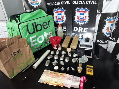 Dupla usa Uber Eats para entregar drogas em Cuiabá