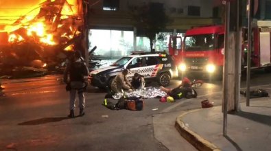incendio realmat, bombeiro passa mal