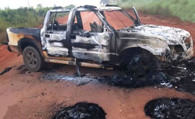 veï¿½culo incendiado