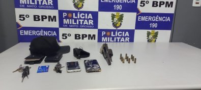 tiros e xingamentos, rondonopolis, arma