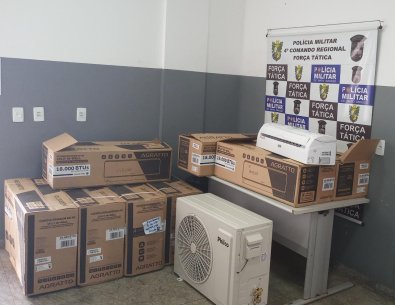 ar condicionado roubado