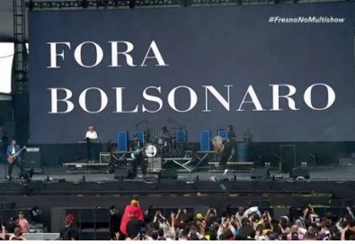 fora bolsonaro, Lollapalooza, censura