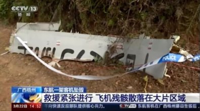aviao caido china