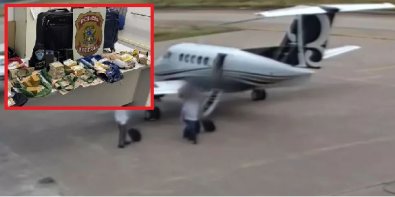 aviao com ouro