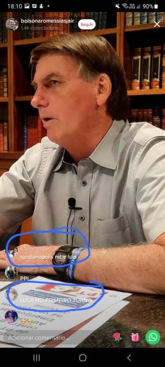 live bolsonaro, rondonopolis, lula
