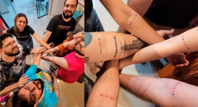 amigos tatuagem, friends