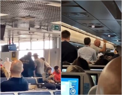 PF prende passageiro aviao