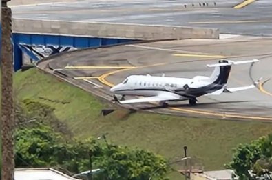 jatinho sai da pista, congonhas