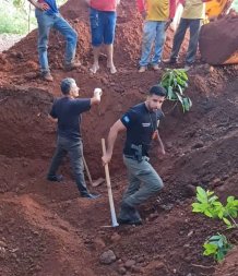 homem enterra mulher, bom jesus araguaia