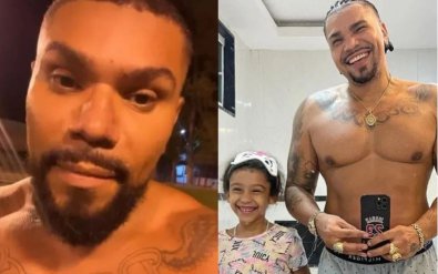 Naldo e filha de moranguinho