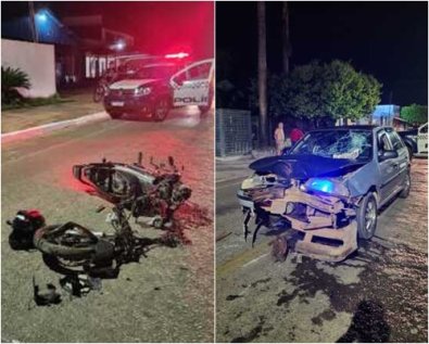 acidente nobre, moto parte ao meio