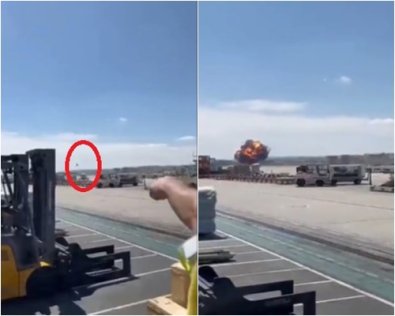 aviao de caca cai e explode