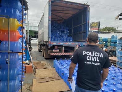 galoes de agua, policia civil