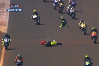 Acidente Moto Corrida