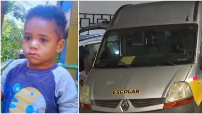 menino morre van escolar