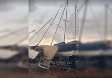 temporal derruba lanchas