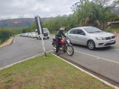 bloqueio estrada chapada
