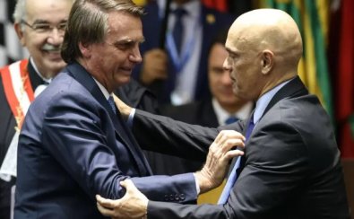 bolsonaro e Alexandre de Moraes