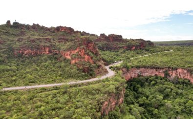estrada chapada, portao do inferno