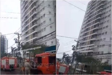 fogo predio, edificio Villagio Trebbiano