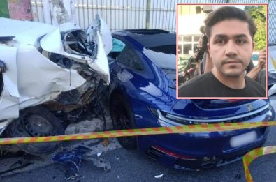 Porsche destruido, fernando sastre