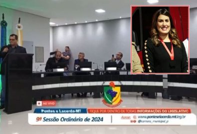 vereador xinga promotora, mariana batizoco, pontes e lacerda