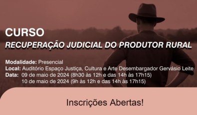 Curso recuperaÃ§Ã£o do produtor rural