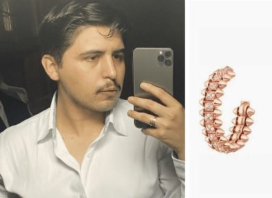 mexicano-brinco cartier