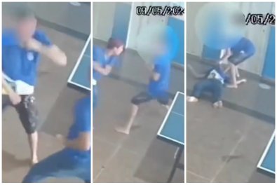 Alunos brigando escola