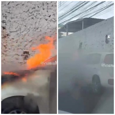 carro pega fogo cuiaba 