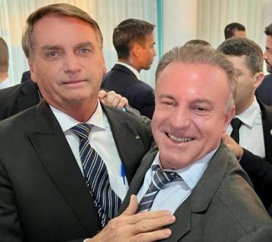 Celso Padovani e Jair Bolsonaro 