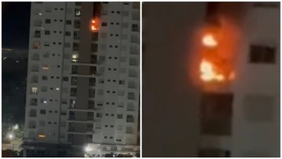 Fogo apartamento morado do sol