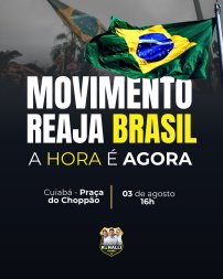 Bolsonaristas faro ato em Cuiab