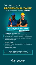 curso senai e aguas cuiaba